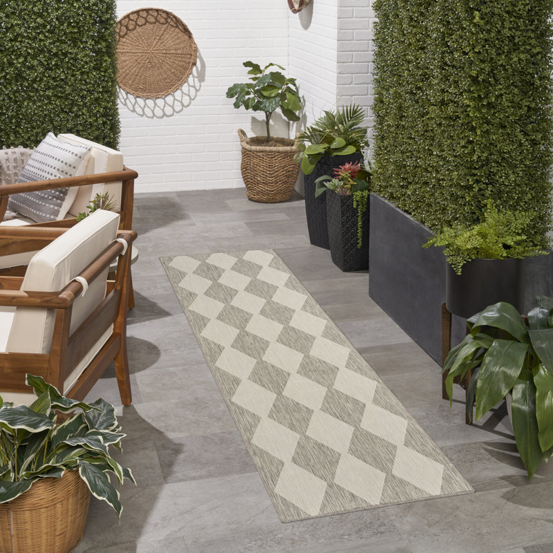  Positano 2'2" x 12' Light Grey Modern Rug, Light Gray, Runner 2'2" x 12'
