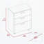 Armoire de rangement 3 tiroirs