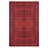 Deep Crimson Geometric Traditional Kitchen Rug