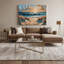 «Coastal Sunny Beach», art mural sur toile brune-50865361