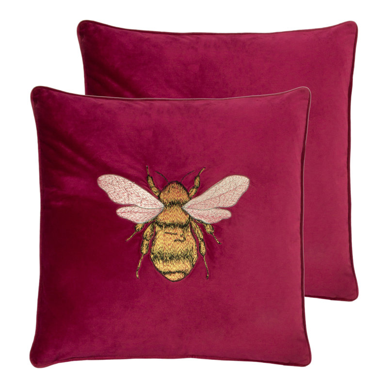 Hortus Square Scatter Cushion, Fuchsia