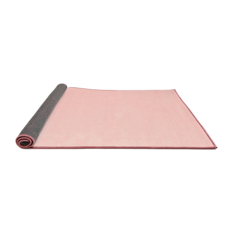 Tapis contemporain rose, Rond 4 pi