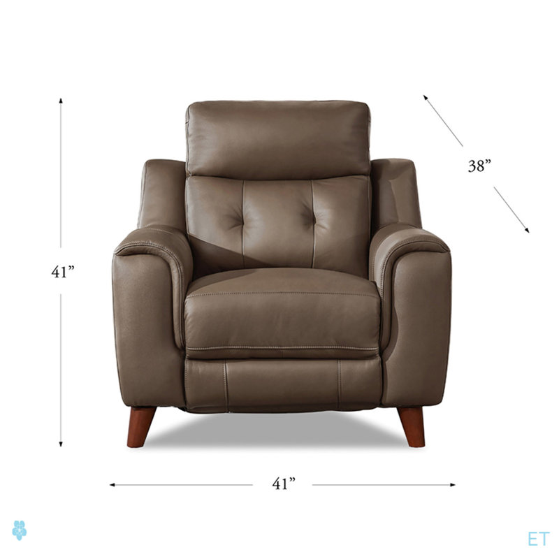Fauteuil inclinable électrique sans gravité, Similicuir brun
