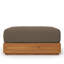 Repose-pieds de patio en bois d'acacia Tahoe