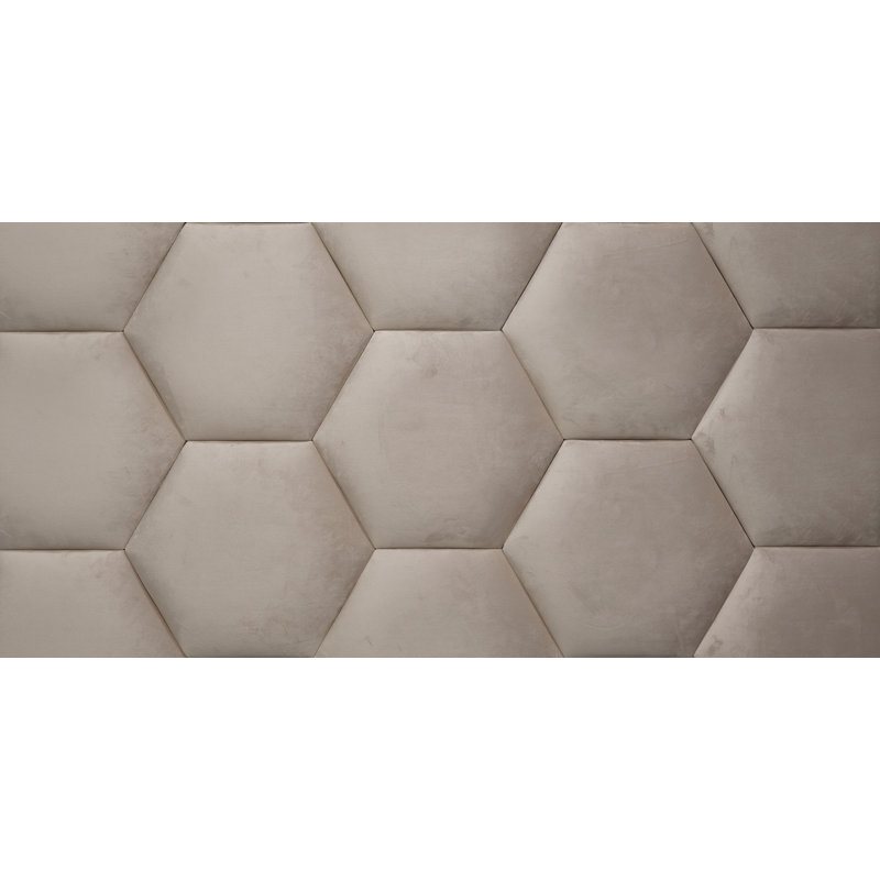 Velours luxueux en hexagone, Crème