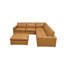 Canapé modulaire en cuir rembourré-1302854120