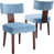 Velvet Light Blue/Wood