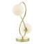 Lysandra 2 Light Table Lamp Polished Glass-100547537