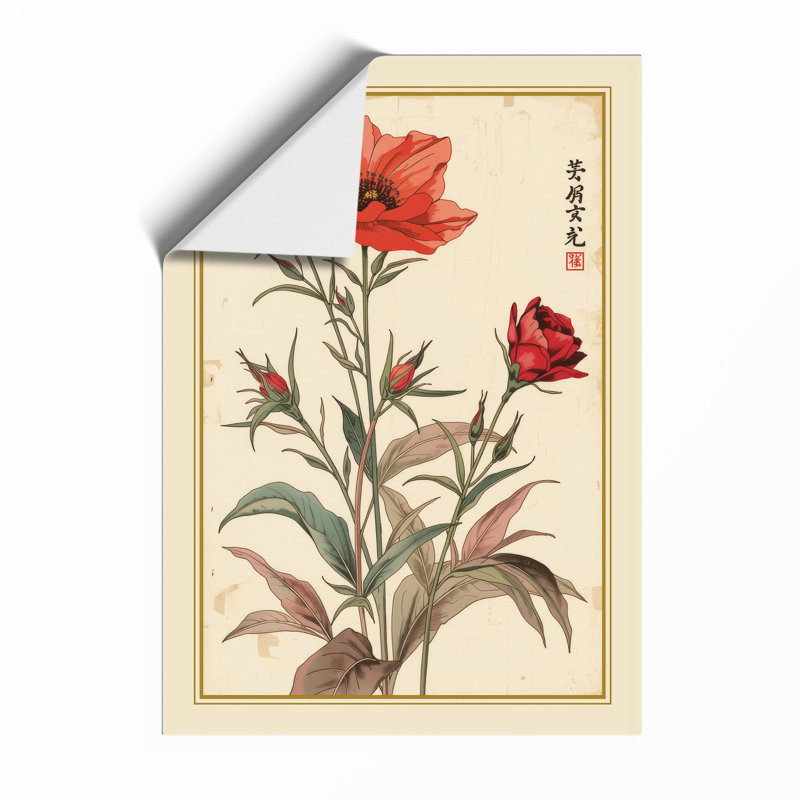 Carnation Study Botanical - Framed Print, A2 - 59.4 x 42.0 cm, Unframed