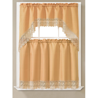 Ensemble de rideaux de cuisine l 56 po Skylin