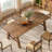 70.87-inch Long Solid Wood Dining Table For Kitchen, Dining Room, Apartment