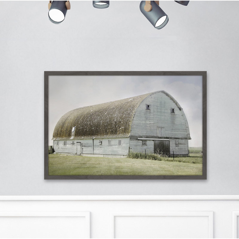 « the blue grange », reproduction de photo sur papier encadrée, 16 po x 24 po