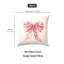 4 housses de coussin décoratives à motif d'arc rose