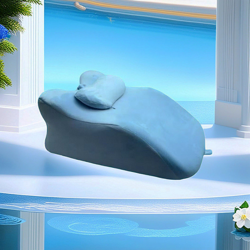 Ergonomic Spinal Posture Support & Multi-Functional Bed Pillow - Blue, Blue