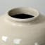 Approx. 12" High Off Whtie Ceramic Vase with Lace Decoration