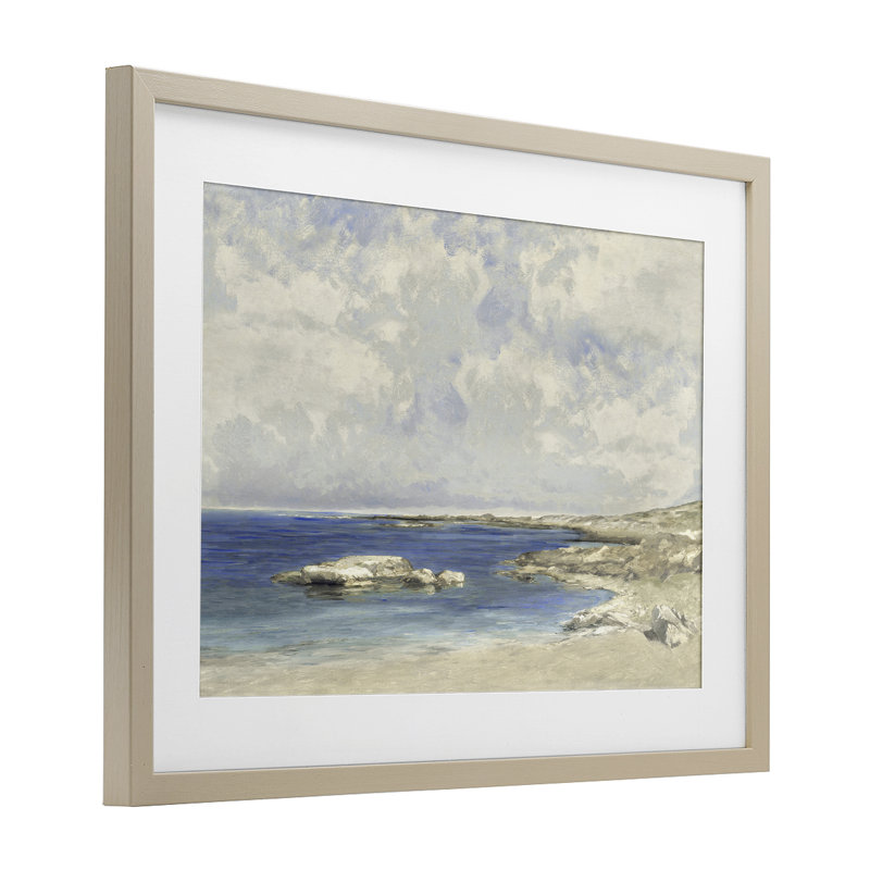 Étang au matin, reproduction encadrée sous verre, conception de Christy McKee, H 17 po x l 23 po