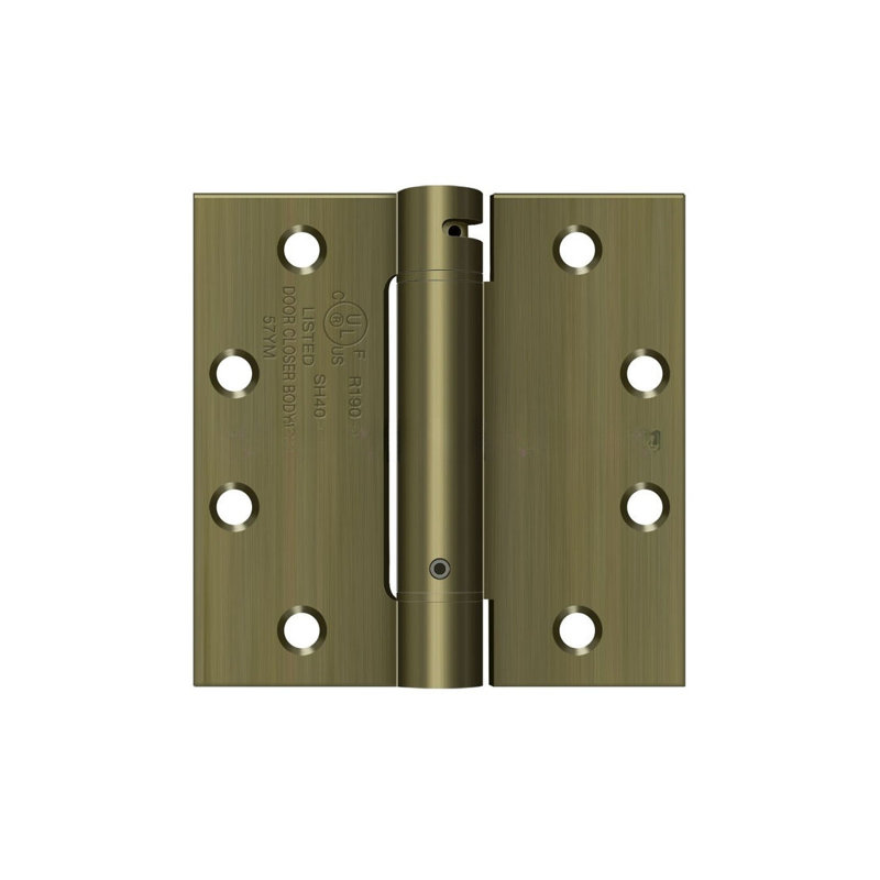 Steel Hinge, Antique Brass