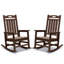 Ensemble de chaises berçantes surdimensionnées en PEHD pour adultes, tout confort-315073050