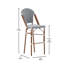 Chaises Paris d'intérieur / extérieur toutes saisons avec cadre imprimé en bambou-677606151-677606152