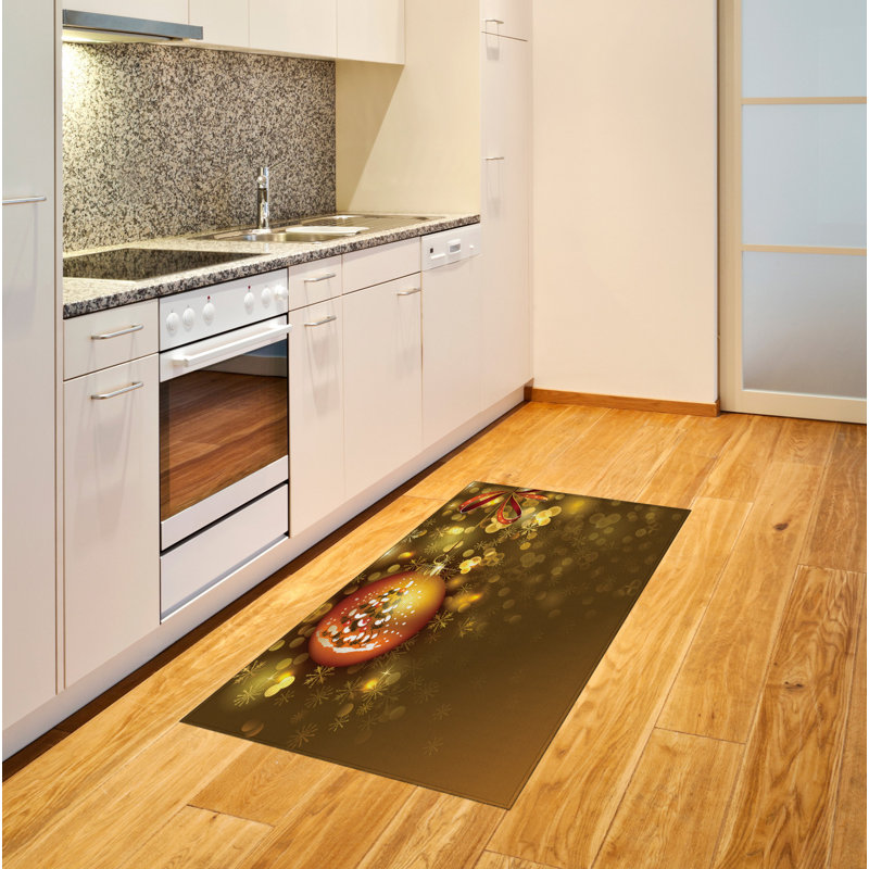 Christmas High Density Long Fiber Poly Threads Decorative Area Rug Carpet, Rectangle 2'7" x 5'