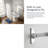 Utopia Alley Rustproof Wall Mounted Aluminum L-Shaped Corner Shower Curtain Rod, 68 inch Size by 28 inch-24396020