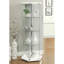 Vitrine hexagonale en verre transparent Tenley