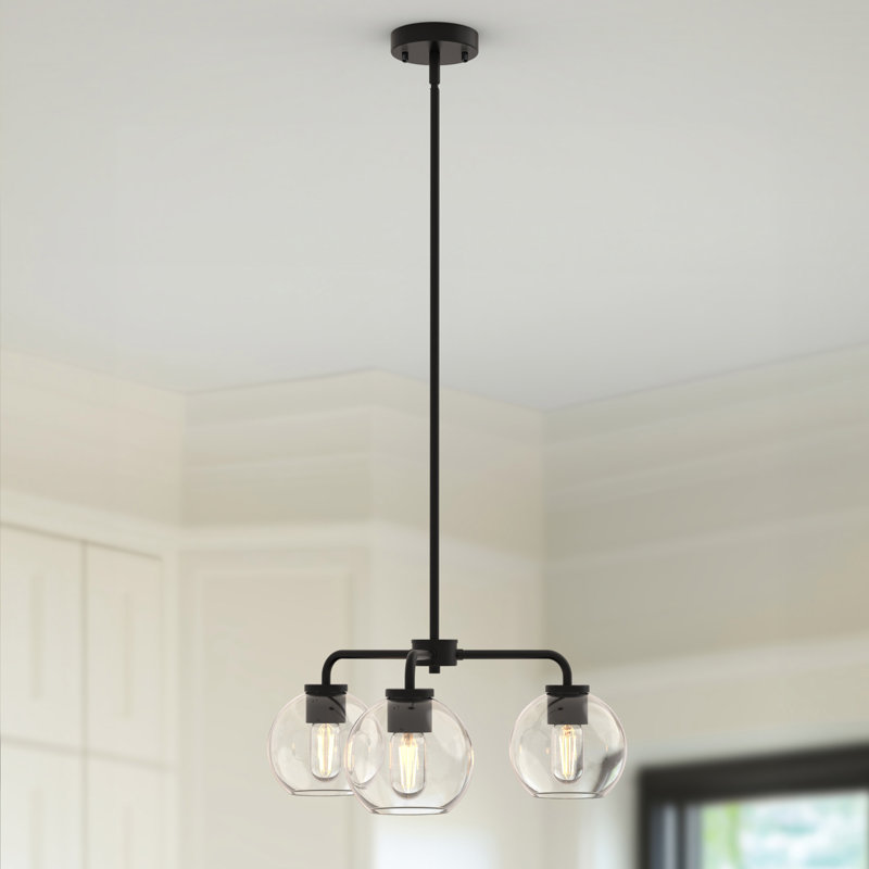 Lustre pour îlot de cuisine 3 lumières Choi