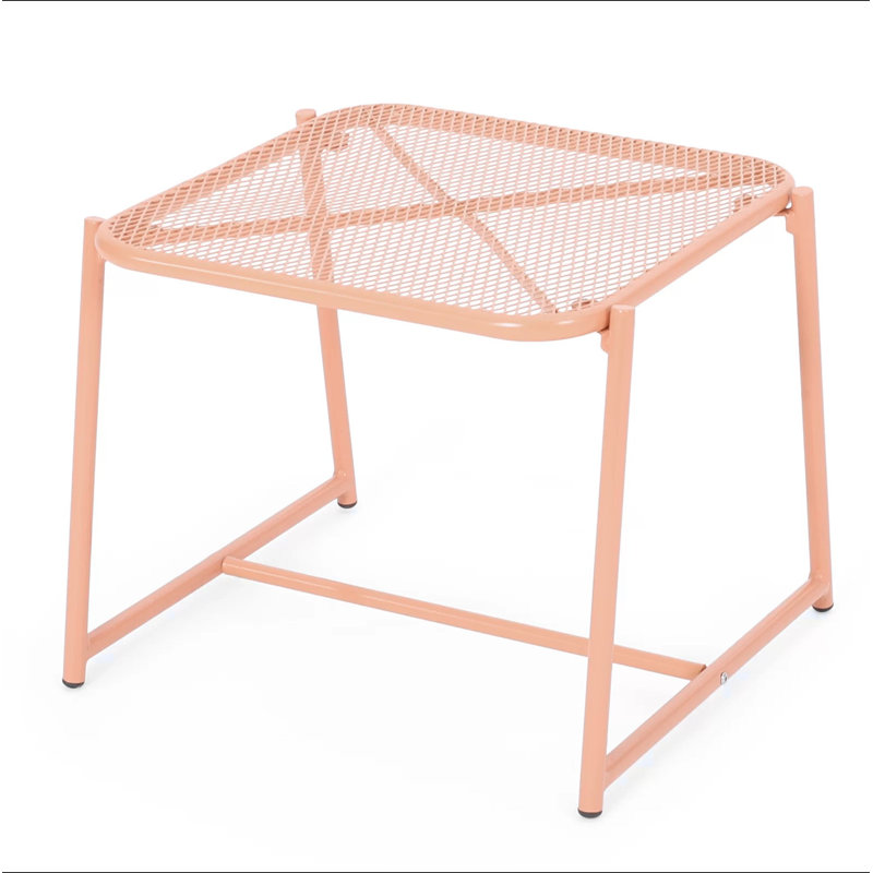 ELBA 15.5"H SIDE TABLE, Orange