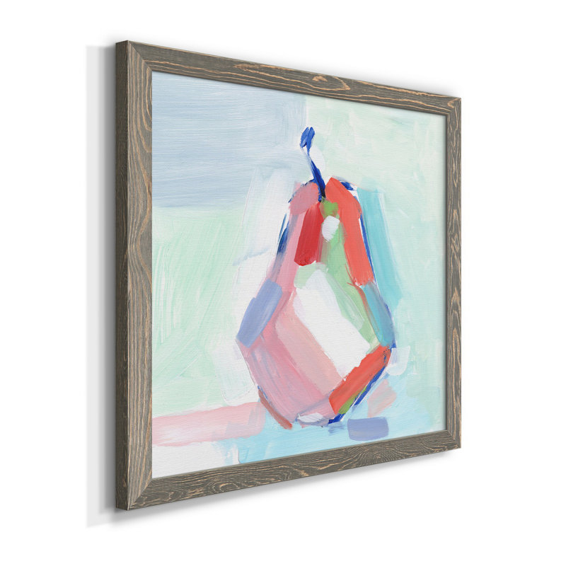 Art comestible II - art mural encadré sur toile, Cadre gris, H 35,5 po x l 35,5 po x P 1,5 po
