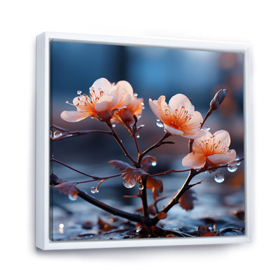 Hiver, fleurs de cerisier Blossoum III - plantes et fleurs, art mural