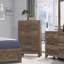 Commode 1 pièce à 5 tiroirs avec quincaillerie de chambre en métal noir-66998135