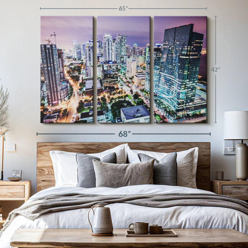 «Florida At Night» sur toile, H 42 po x l 65 po x P 1,25 po