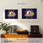 «State Map Over Kentucky Flag», ensemble de 3 reproductions sur toile par Echoes Of America-406946841