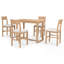 Solid Wood Top Dining Set