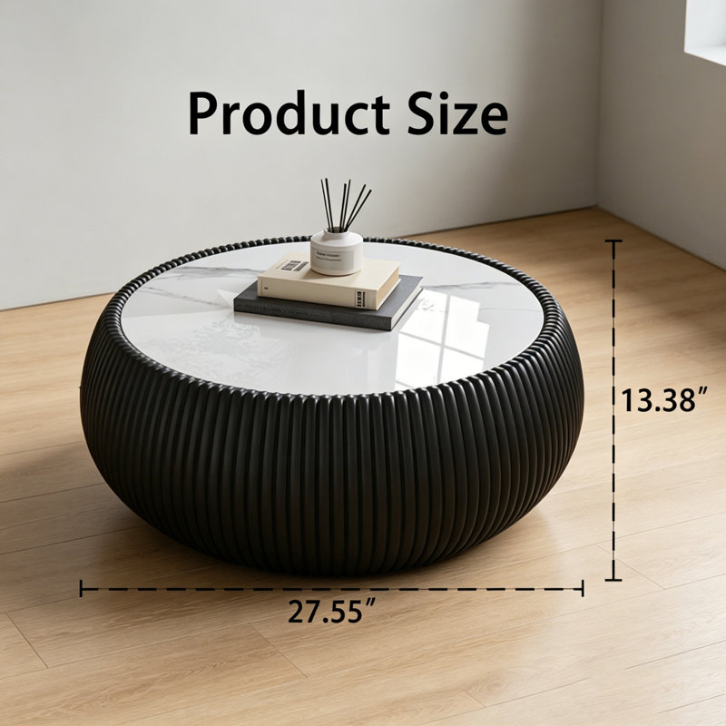 Table basse, Blanc et noir