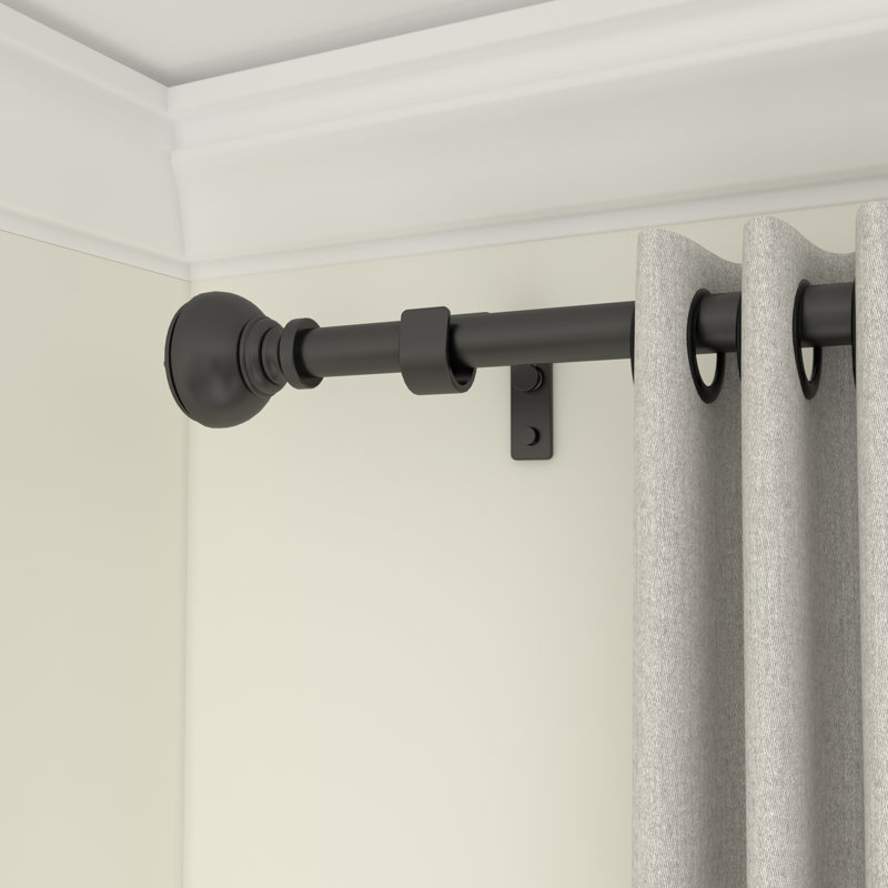Tringle à rideaux simple ajustable Elulit, H 2,28 po x l 48 po x P 2,95 po