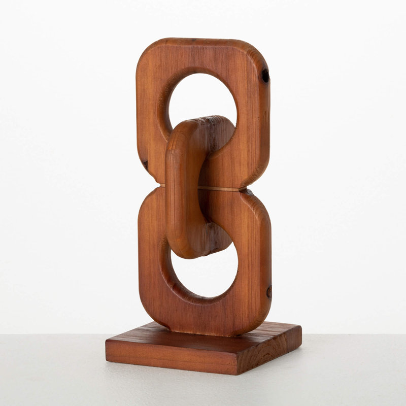 Décoration à mailles en bois 10,75 po