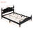 Modern Wood Platform Bed Frame with Wooden Slat Support-1332657814-1341921473