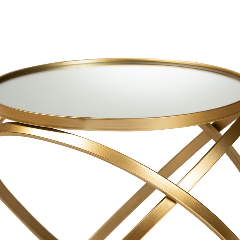 Glass Top Frame End Table
