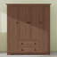 Armoire penderie 4 portes avec 2 tiroirs-1038355577