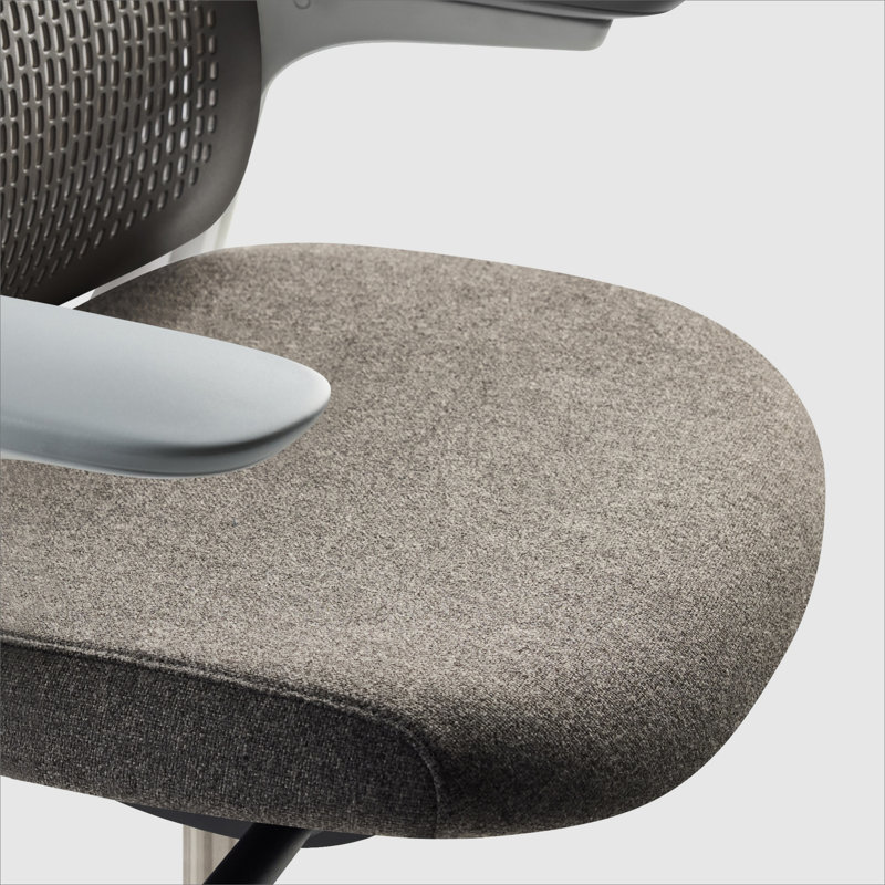 Haworth Breck Office Chair, Stone, White
