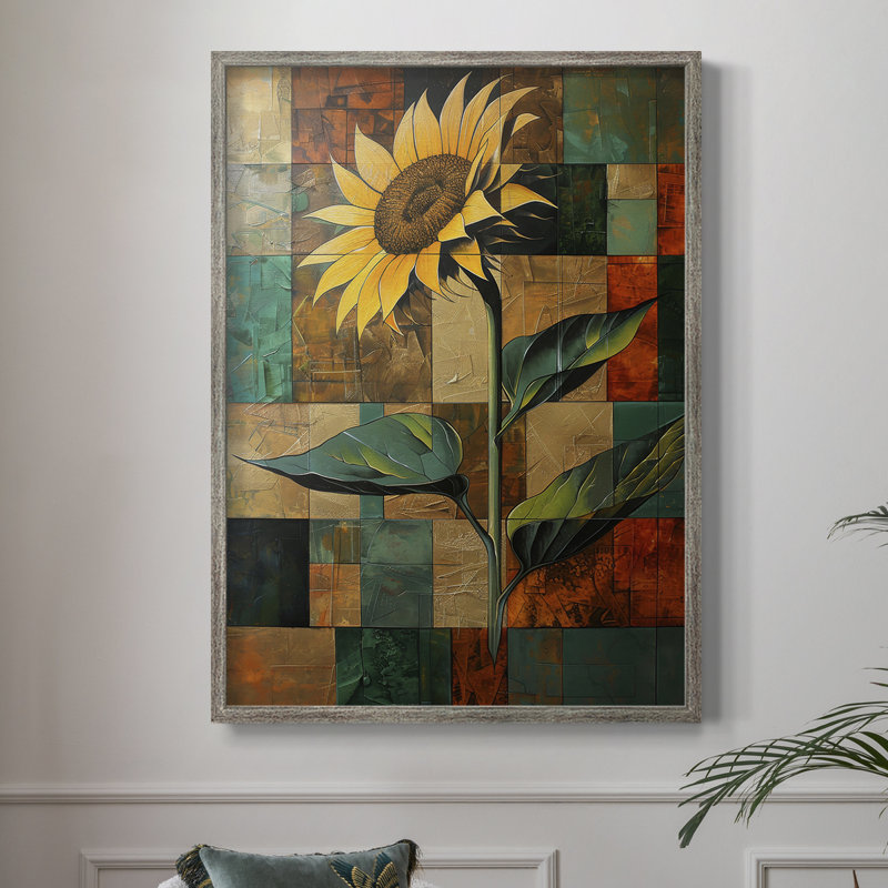Reproduction encadrée FLORAL Series CDL XXXII - bois massif, H 15 po x l 12 po