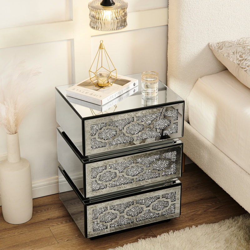 13.93 " W Bedside Cabinet Nightstand