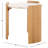 Kynisha Travertine Accent Table