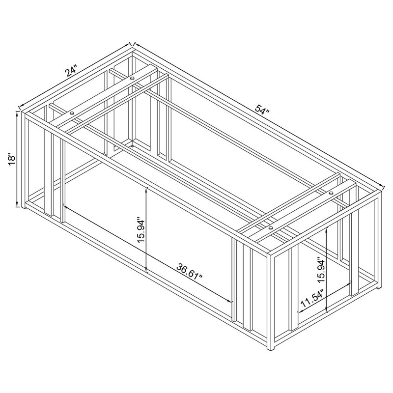 Ensemble de tables basses et de tables de bout 3 pièces Adri, 3 pièces: table basse, 2 tables de bout