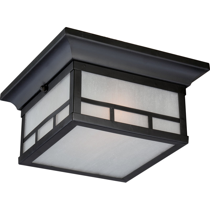 Lanterne murale d'extérieur à 2 ampoules H 5,5 po en pierre noire Arjina