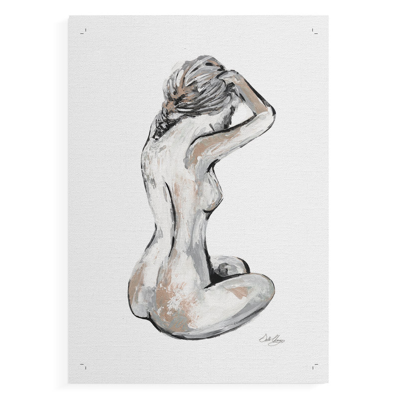 Solitaire nue - reproduction de toile seulement - non encadrée