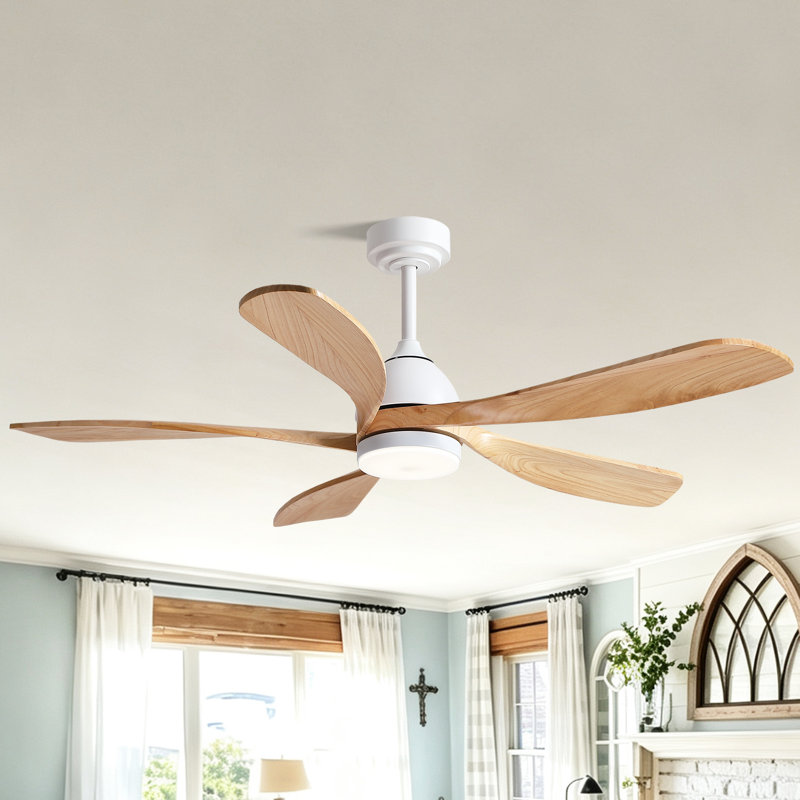 Ventilateur de plafond 52 po Modern Farmhouse, Chêne