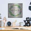 «Grateful Heart Succulent Wreath» par Cindy Jacobs, art mural en métal-584194239