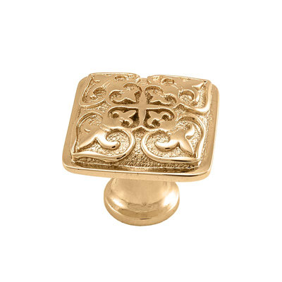 Fleur de Lis 1.25" Square Knob